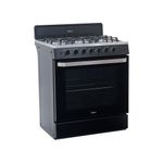 Estufa Midea a Gas de 30 plg con 6 Quemadores Rotary Flame Color Negro