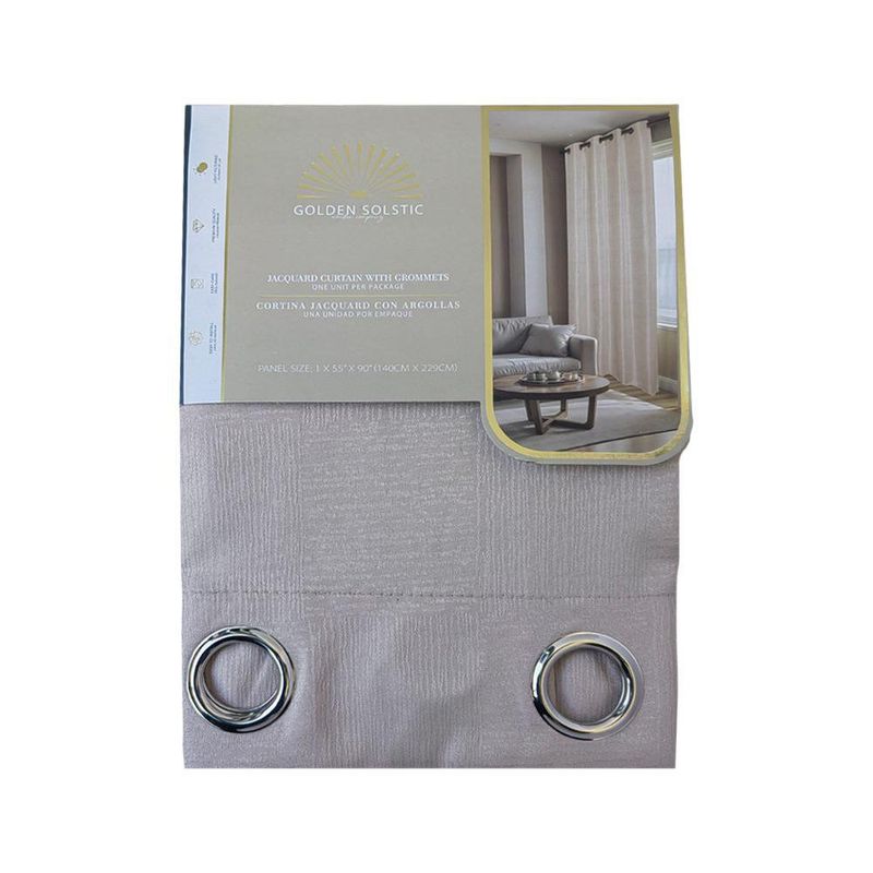 Cortina Jacquard Color Café de 137 x 228 Cm