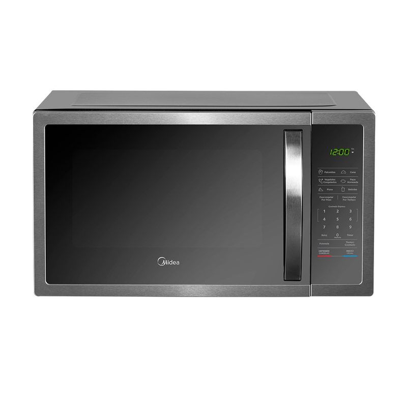 Microondas Midea de 1.6 Pies Cúbicos 45 L Color Negro Espejado