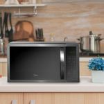 Microondas Midea de 1.6 Pies Cúbicos 45 L Color Negro Espejado
