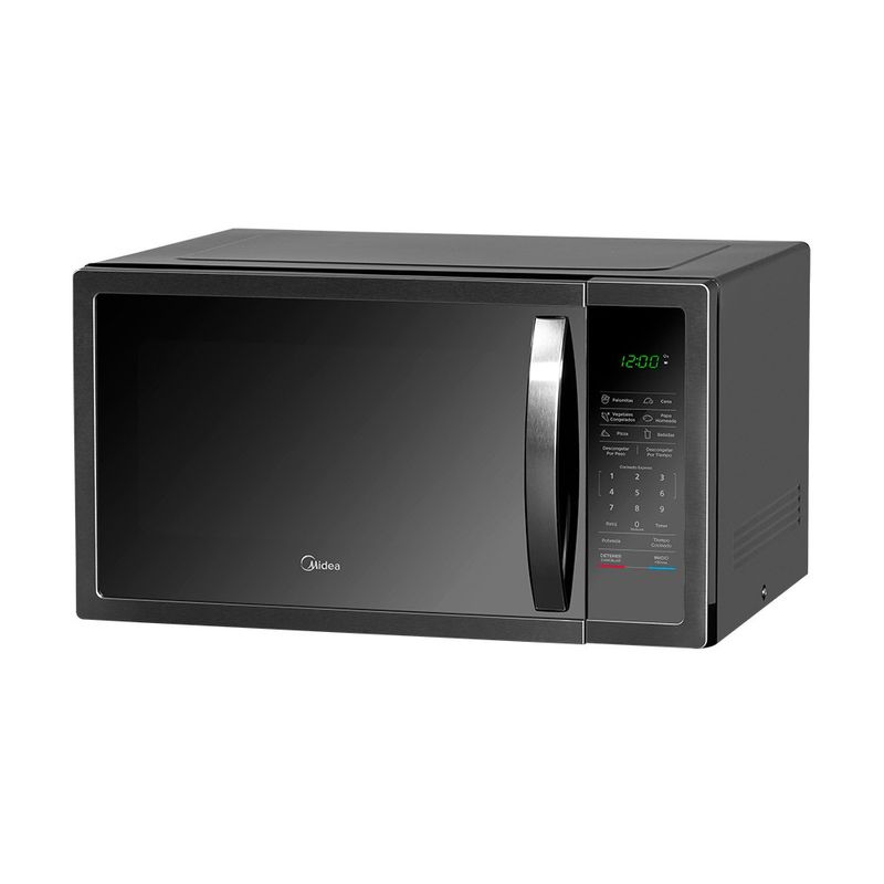 Microondas Midea de 1.6 Pies Cúbicos 45 L Color Negro Espejado