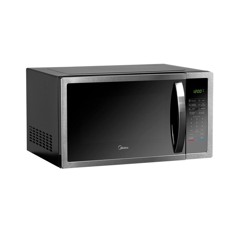 Microondas Midea de 1.6 Pies Cúbicos 45 L Color Negro Espejado