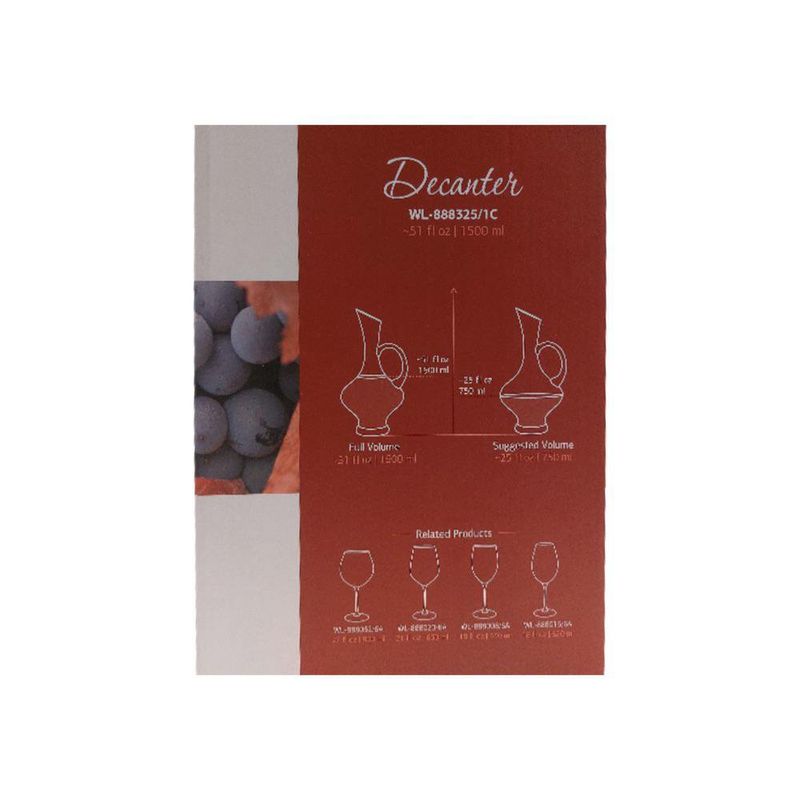 Decantador de Vidrio 1.5 L