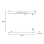 Congelador Horizontal Midea Inverter Quattro 11 pie³ Color Blanco