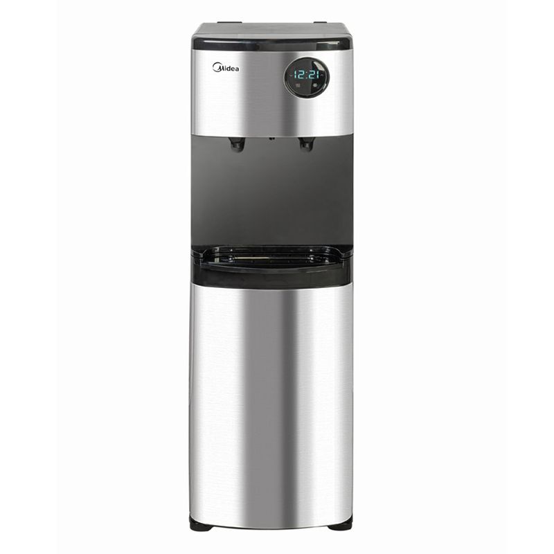 Dispensador de Agua Midea con Carga Inferior Color Silver