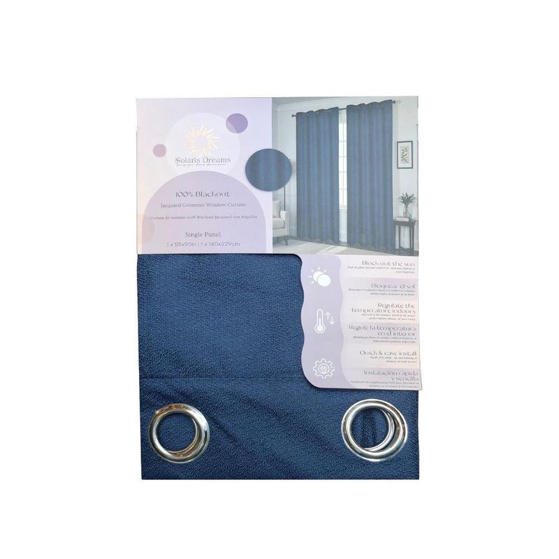 Cortina BO Color Celeste de 137x228 Cm