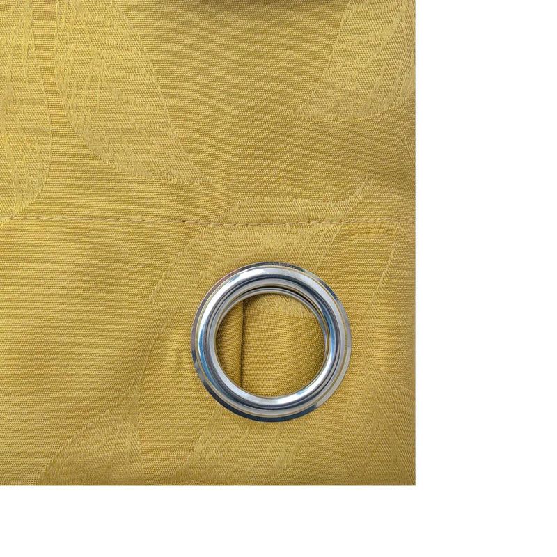 Cortina Jacquard Color Mostaza de 137 x 228 Cm