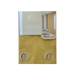 Cortina Jacquard Color Mostaza de 137 x 228 Cm