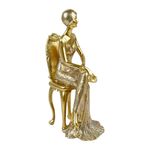 Figura Decorativa de Dama Sentada