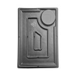 Plato Rectangular de 12.75 Plg Slate Negro