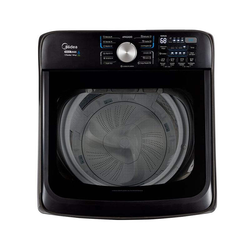 Lavadora Automática de Carga Superior Midea de 18 kg Color Titanio