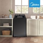 Lavadora Automática de Carga Superior Midea de 18 kg Color Titanio