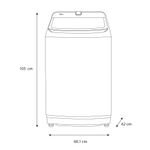 Lavadora Automática de Carga Superior Midea de 18 kg Color Titanio