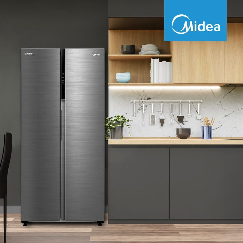 Refrigerador Automático Midea Side By Side Inverter Quattro de 17 pie³