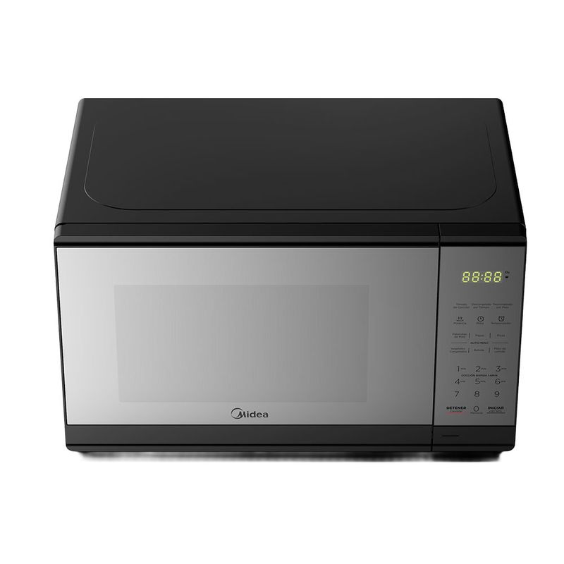 Microondas Midea de 0.7 Pies Cúbicos 20 L Color Negro Espejado