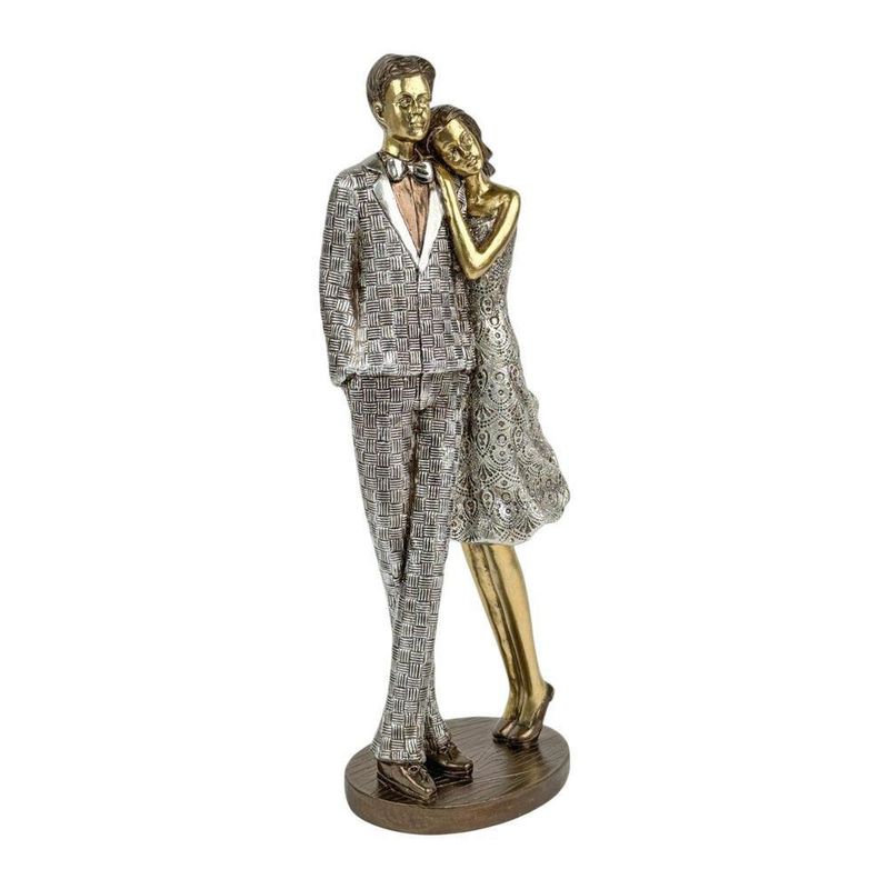 Figura Decorativa de Pareja Texturizada