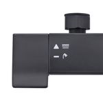 Regadera Tipo Ducha Cuadrada Studio Sensea Negra con Teléfono y Accesorios
