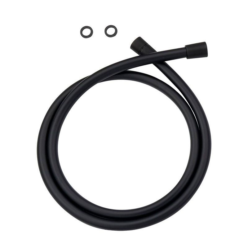Regadera Tipo Ducha Cuadrada Studio Sensea Negra con Teléfono y Accesorios