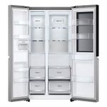 Refrigerador Side by Side LG 694 L de Acero con InstaView y ThinQ