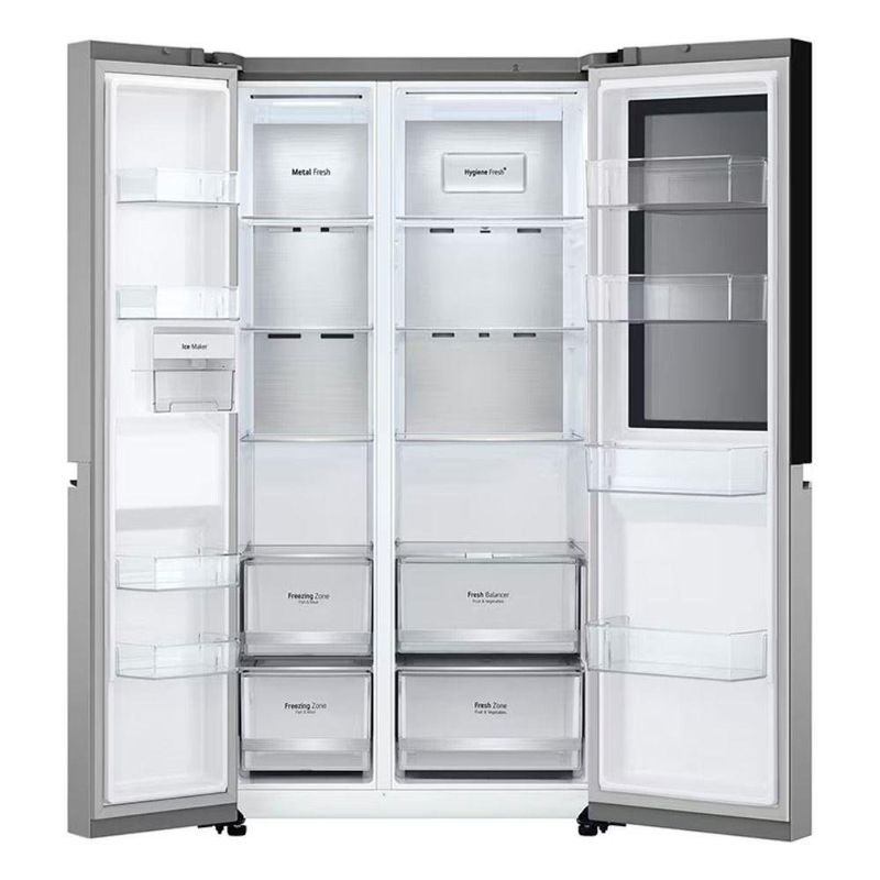 Refrigerador Side by Side LG 694 L de Acero con InstaView y ThinQ