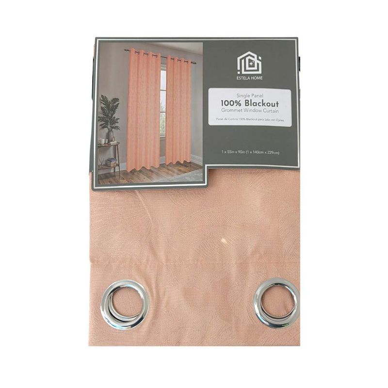 Cortina BO Color Coral de 137x228 Cm