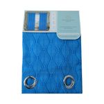 Cortina Jacquard Color Azul de 137 x 228 Cm