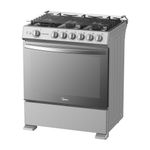 Estufa a Gas Midea de 30 Plg con 6 Quemadores Color Gris
