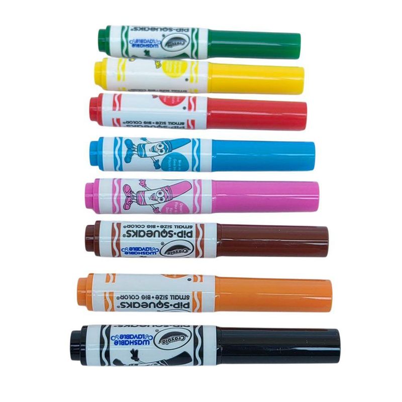 Marcadores Mini Pip Squeaks Lavables 8 Pzas