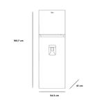 Refrigerador Automático Top Mount Midea de 10pie³ Color Lake Silver