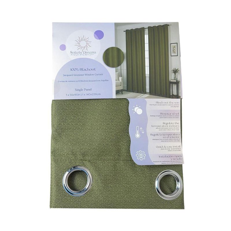 Cortina BO Color Verde de 137x228 Cm