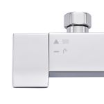 Regadera Tipo Ducha Cuadrada Studio Sensea con Teléfono y Accesorios