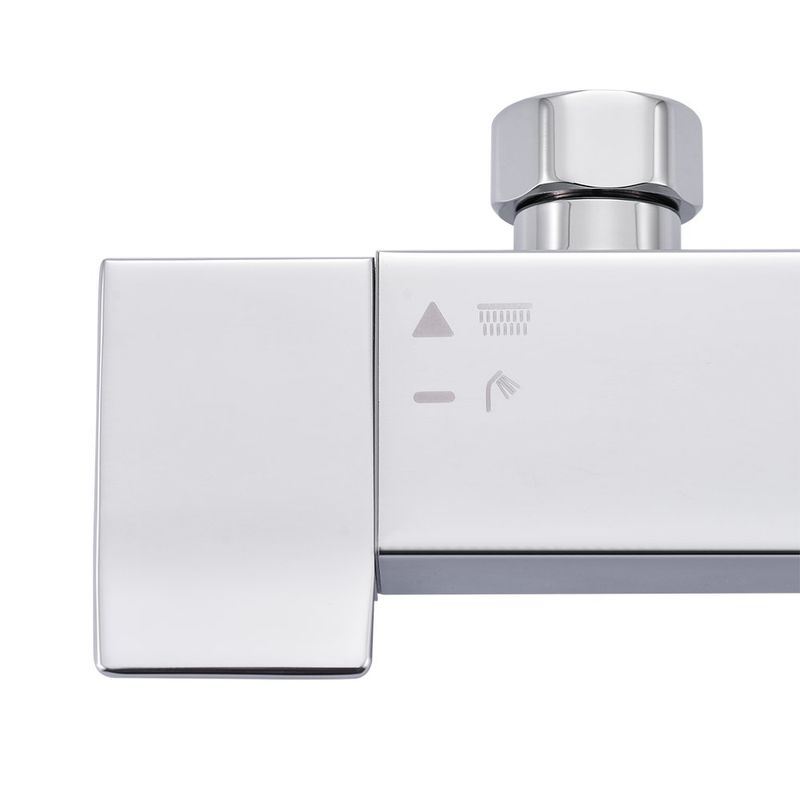 Regadera Tipo Ducha Cuadrada Studio Sensea con Teléfono y Accesorios