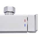 Regadera Tipo Ducha Cuadrada Studio Sensea con Teléfono y Accesorios