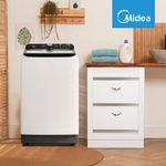 Lavadora Automática de Carga Superior Midea de 18 kg Color Blanco