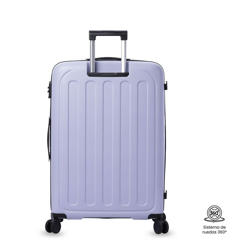 Maleta de Viaje Grande Kaland Ruedas 360 Lila