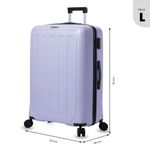 Maleta de Viaje Grande Kaland Ruedas 360 Lila