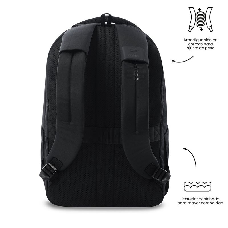 Mochila Comfort Porta Laptop 16 Plg Negro