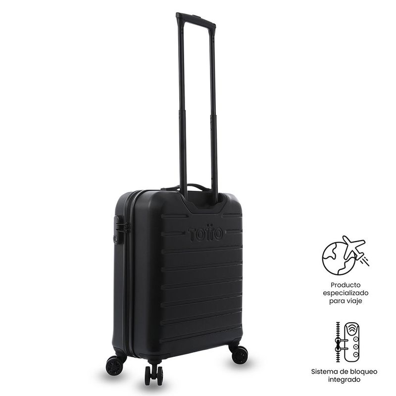 Maleta de Viaje Harbor con Ruedas 360 10 Kg Negro