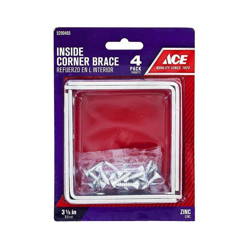 Esquinera Interna 3-1/2 X3/4 Zinc - Ace