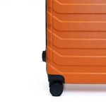 Set de 3 Maletas Rígidas de Plástico ABS 20, 24, 28 Plg Naranja