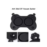 Plato Doble de Silicón para Perro Diseño Hueso Negro