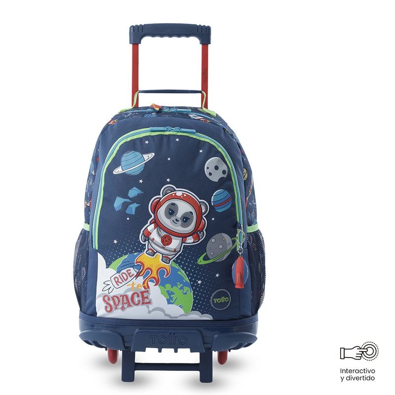Mochila Escolar con Ruedas Panda Space Talla L