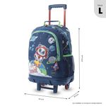 Mochila Escolar con Ruedas Panda Space Talla L