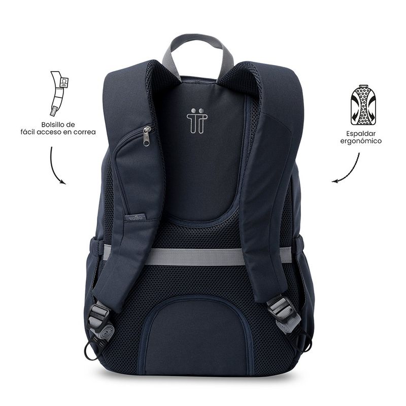 Mochila Universitaria Goctal 2.0 Porta Laptop 14 Plg azul