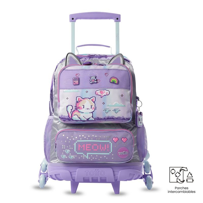 Mochila Escolar con Ruedas Andy Cat Talla L