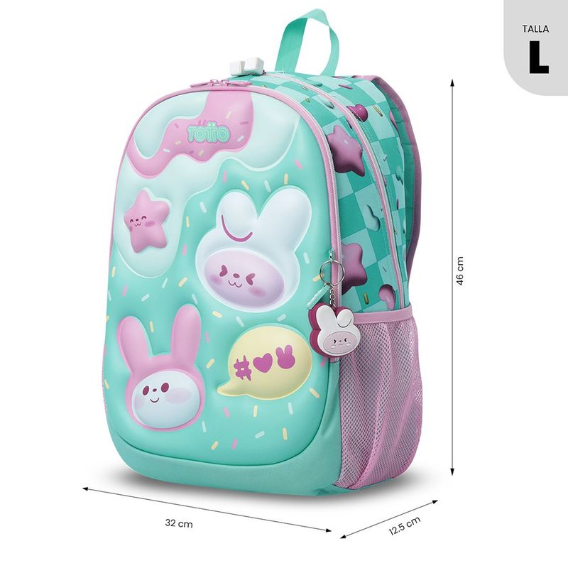 Mochila Escolar de Hombros Bunny Pump Talla L