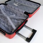 Set de 3 Maletas Rígidas de Plástico ABS 20, 24, 28 Plg Rojo