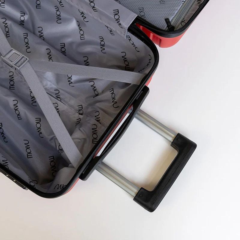 Set de 3 Maletas Rígidas de Plástico ABS 20, 24, 28 Plg Rojo