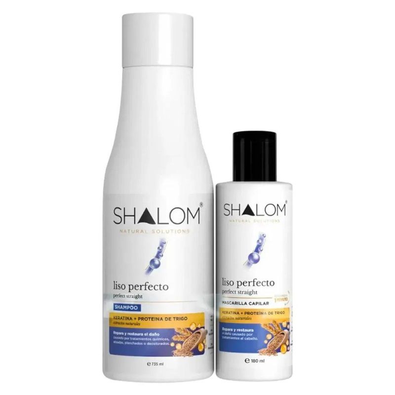Set de Shampoo de 735 Ml + Mascarilla de 180 Ml Liso Perfecto