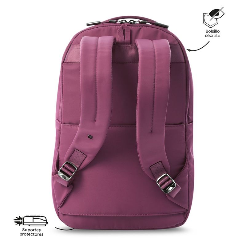 Mochila Ejecutiva Roxanne Porta Laptop 15 Plg rosado